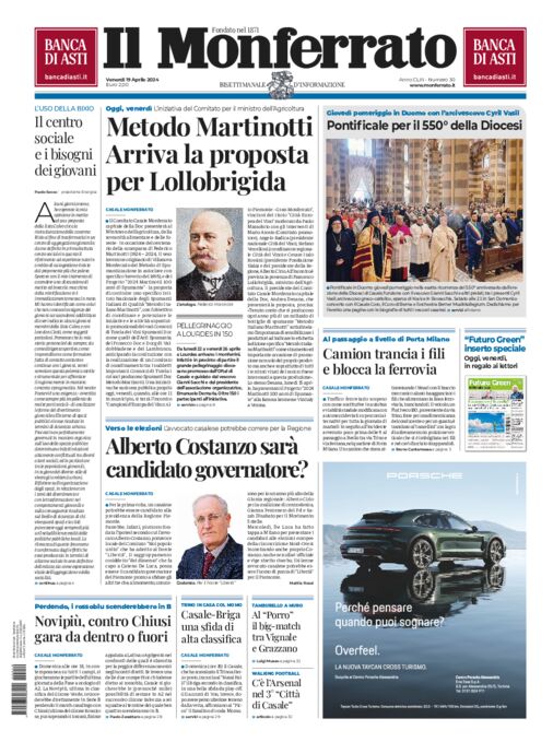 Il Monferrato - Edizione 30 del 19/04/2024